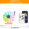 5050 24KEY RGBIC App Control LED Strip Lights Dreamcolor Bluetooth Rainbow Effect Decor LED Light Music Sync For Bedroom Party