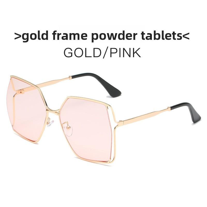 G Casual Chic Square Frame Sunglasses With Gradient Green Lenses For Outings