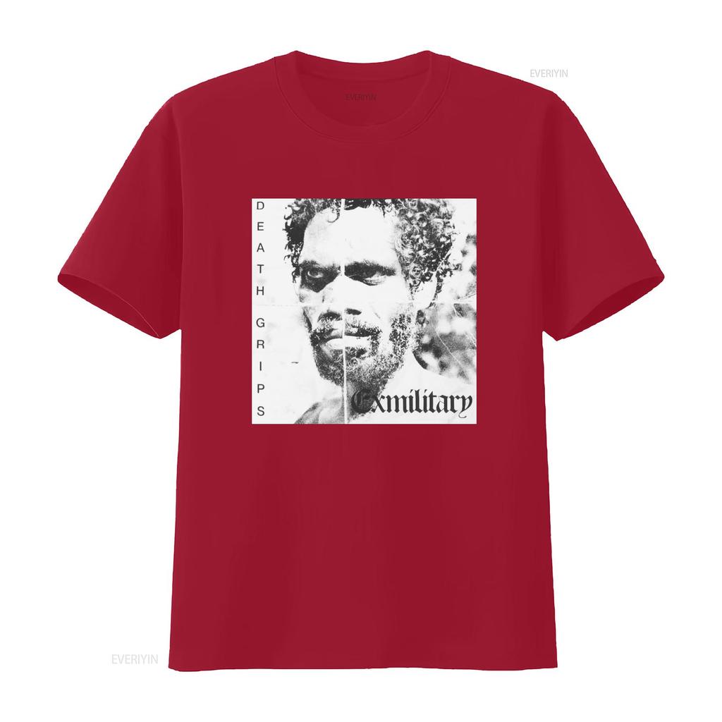 DEATH GRIPS Exmilitary T Shirt Vintage Style Unique Design Perfect for Music Fans vintage Washed Slightly Stylish streetwear