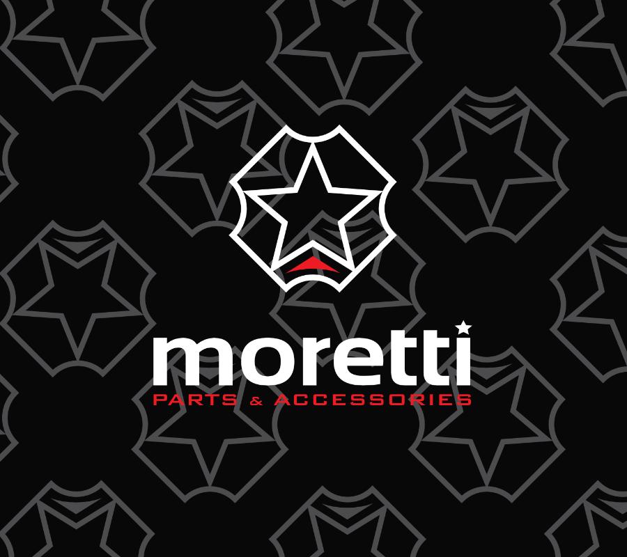 Kufer Moretti Mr-889, 46 L., Czarny Połysk, Czerwony Odblask
