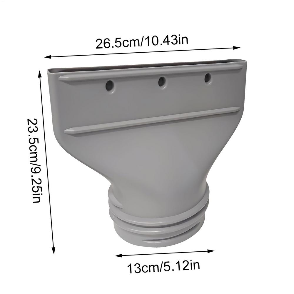 Portable Ac Hose Connector, Air Conditioner Exhaust Hose Adapter Fit 5.1in 5.9in Diameter Pipe Joint for Indoor Living Room