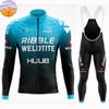 Men Warm Warm Wool Jersey Winter Thermal Fleece Cycling Clothes Jersey Suit Outdoor Riding Bike Road Clothing Bib Pants Set