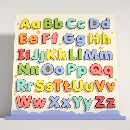 Деревянная алфавитная головоломка для малышей, заглавные строчные буквы, обучение сопоставлению, детский сад, дошкольное раннее образование, азбука, игрушка-головоломка