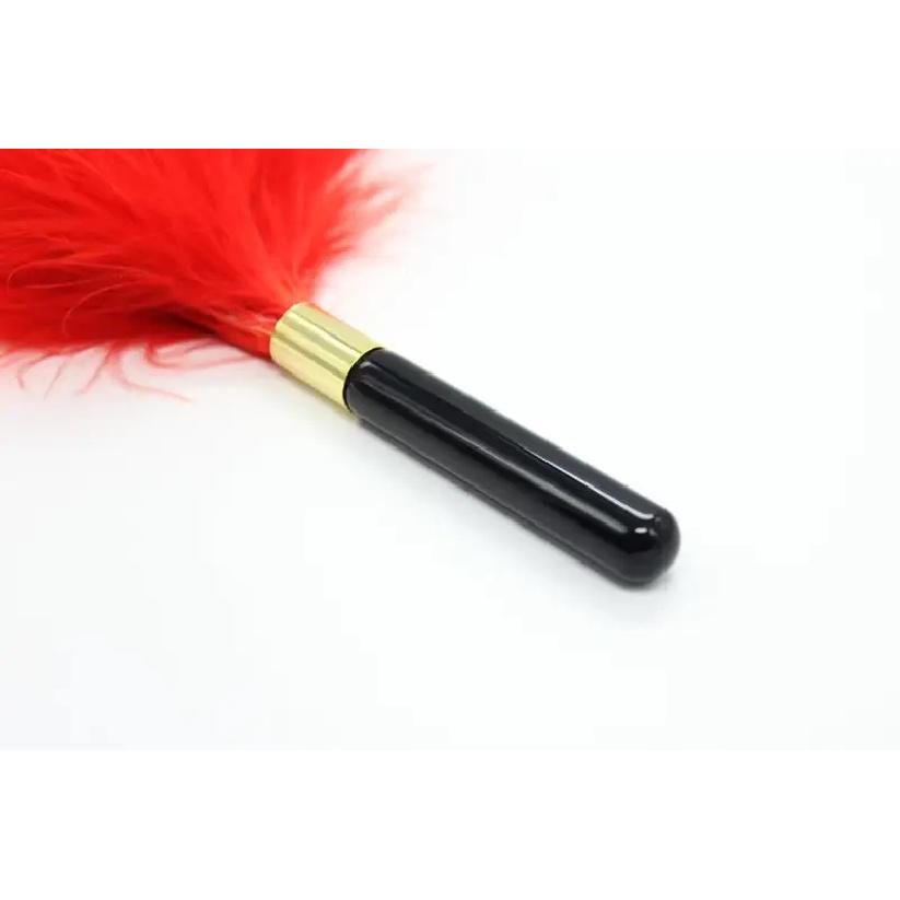 Candiway Sexy Soft Flirting Feather Tickler Special Metal Handle BDSM Erotic Adult Sex Toys For Couples