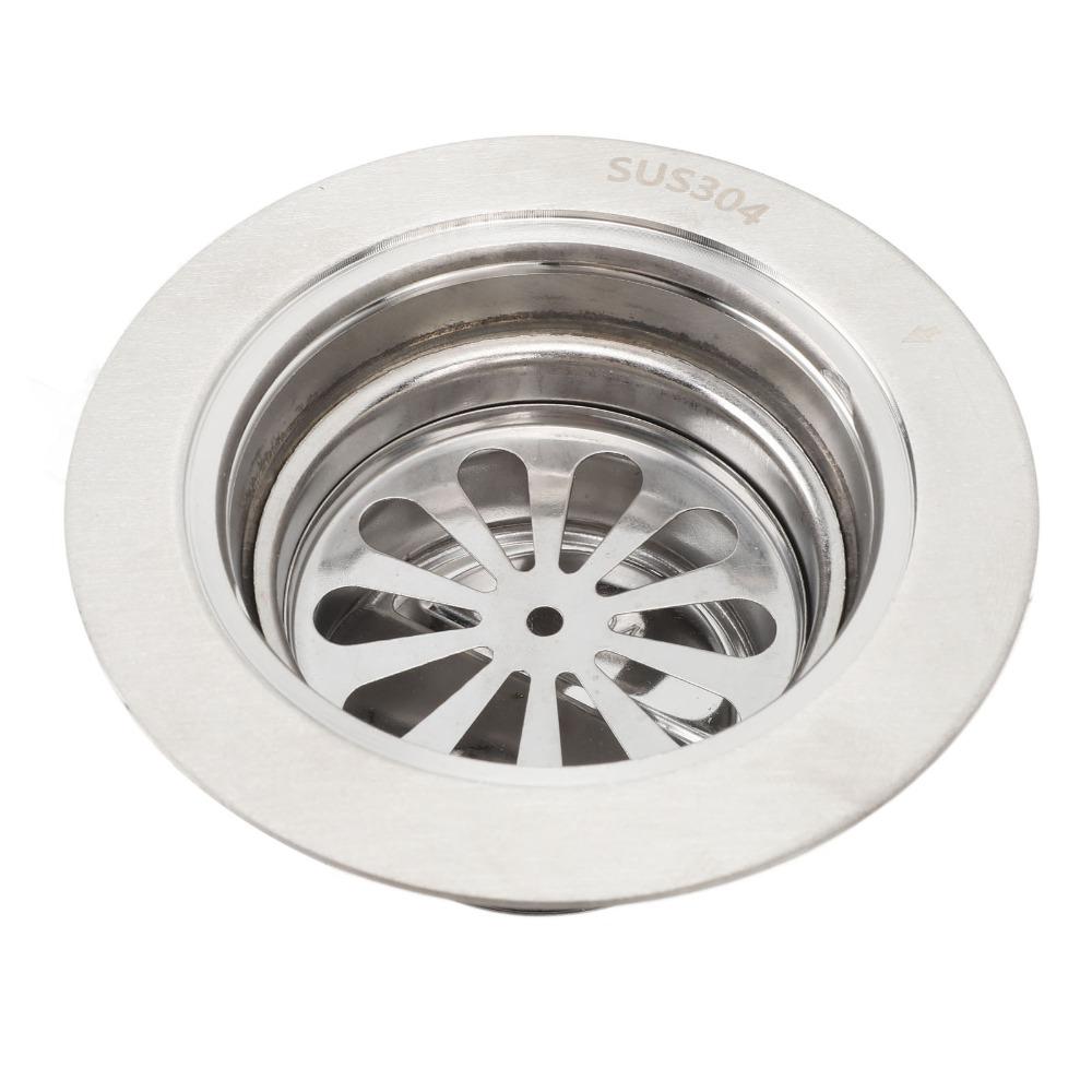 304 Stainless Steel Floor Drain 3.94in Diameter Floor Drain Kit Shower Drain Kit 75mm Pipe