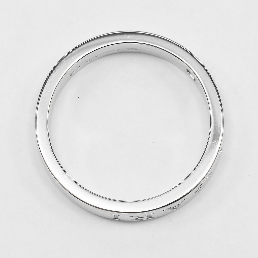 BVLGARI B.zero1 Essential Ring K18 white gold/diamond #9.0(US Size) 6.8g mens Used
