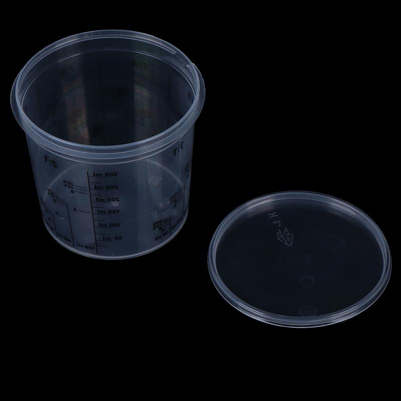 Пластиковый стаканчик для смешивания красок Pp Жесткий пластиковый стаканчик для краски Tune с крышкой