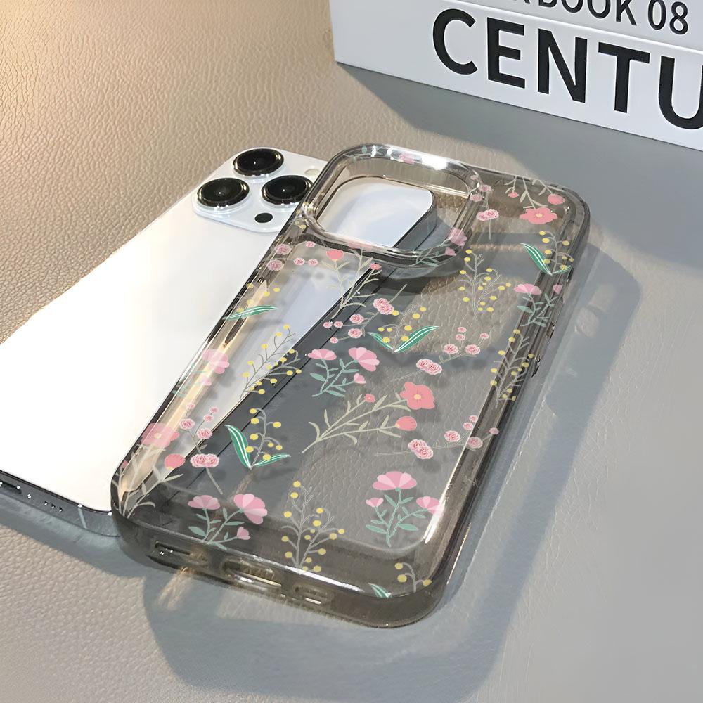 Чехол Для Iphone 16 15 14 Плюс 13 12 17 Про Макс Плюс Мягкий Чехол Маленький Розовый Цветок Для Iphone 11 17 Эйр 16 17 Чехол Funda Cover