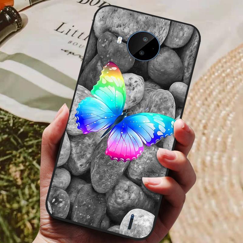 Для Nokia C20 Чехол Мягкий ТПУ Силиконовый Мультяшная Задняя Крышка для Nokia C20 Plus Чехлы для Телефона ТПУ Черный Бампер для NokiaC20 C 20 Plus