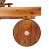 2 Piece Sun Lounger Set with Table Solid Acacia Wood