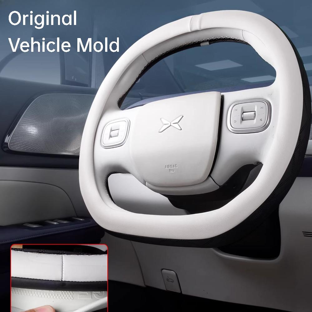 Для XPeng G6 23-25 Автомобильный Руль Кожаная Накладка Двусторонняя Противоскользящая Аксессуары для Модификации Салона