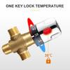 Твердый латунный термостатический смесительный клапан G1/2 дюйма для контроля температуры воды в душе, термостат-смеситель