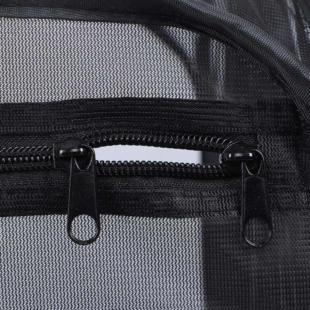 Черная складная вентилируемая светопропускающая сетчатая клетка для насекомых