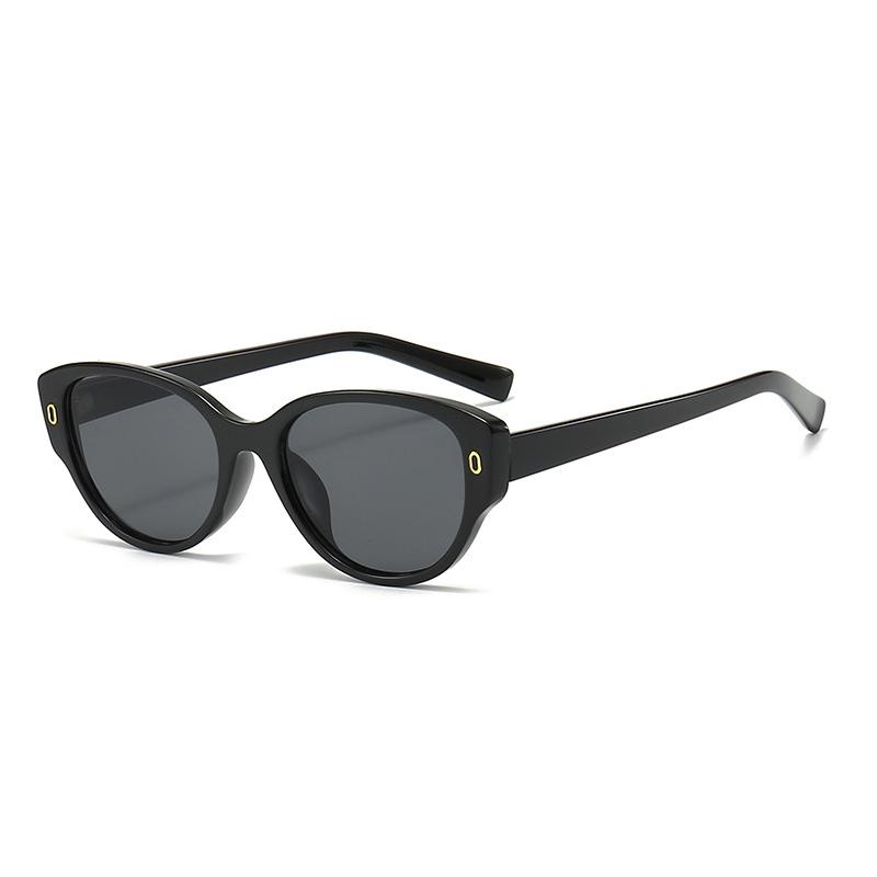 Круглые солнцезащитные очки в металлической оправе для женщин и мужчин, 'кошачий глаз', винтажные, брендовые, эллиптические, солнцезащитные очки для мужчин, женские солнцезащитные очки, антибликовые