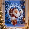 Customizable Window Art 2Pcs Christmas Stickers, Removable Waterproof PVC Decals, Peel And Stick Glass Car Decals Decor, Self-Adhesive Broken
