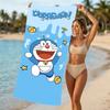 Beach Towel with Doraemon Pattern - soft,absorbent,machine washable Lightweight&Modern,swimming,Travel Essentials