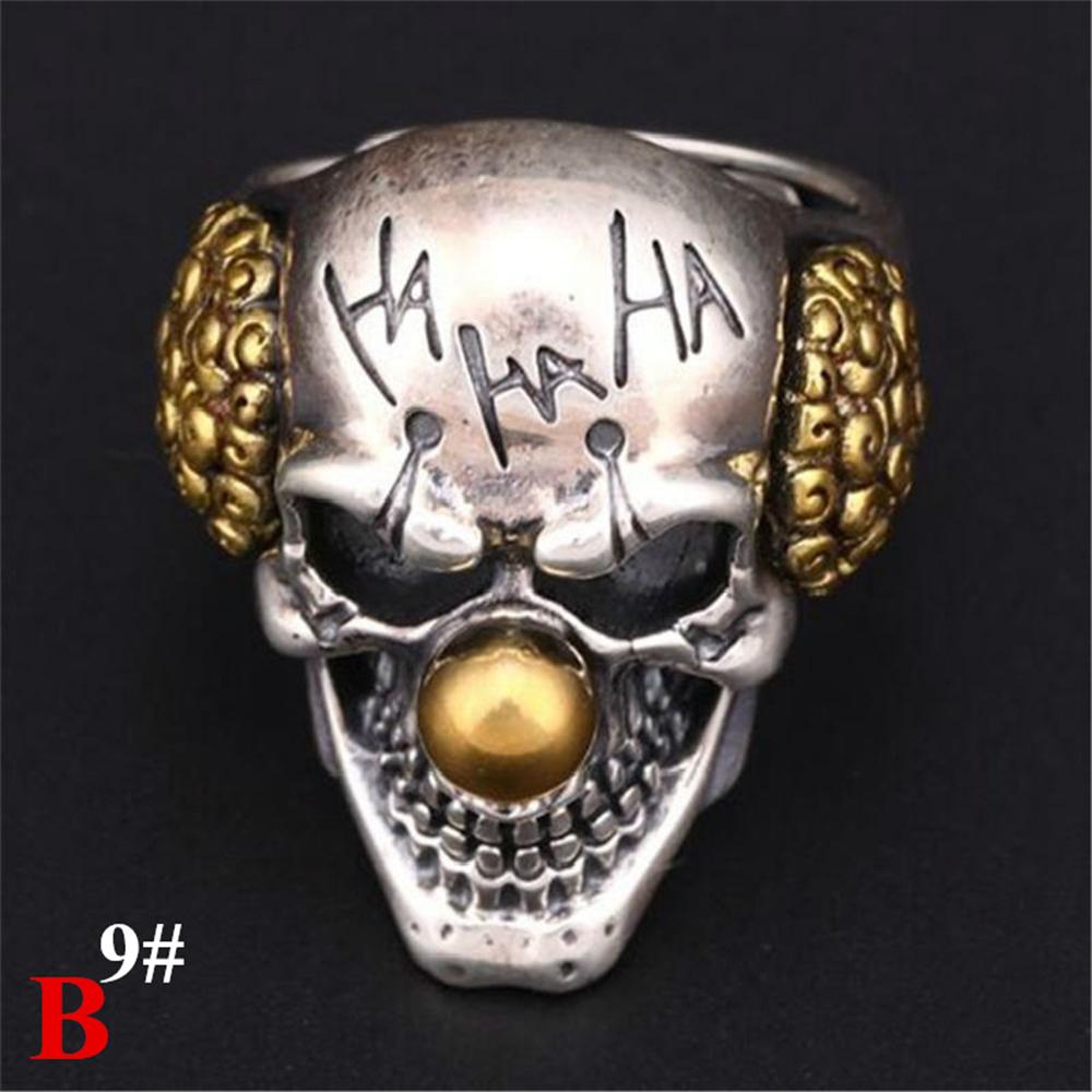 Прохладные украшения на палец Индийский рок Байкер Хип-хоп Готические винтажные кольца Череп Панк