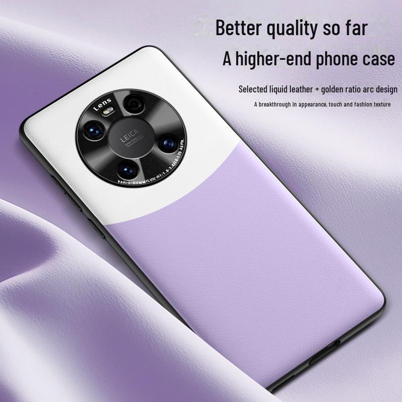 Защитный чехол из жидкой кожи для Huawei Mate40, устойчивый к падениям и загрязнениям.
