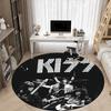 1 шт. Круглый ковер KISS Rock Office, Под офисные стулья, Спальня, Гостиная, Домашний декор  a1016303