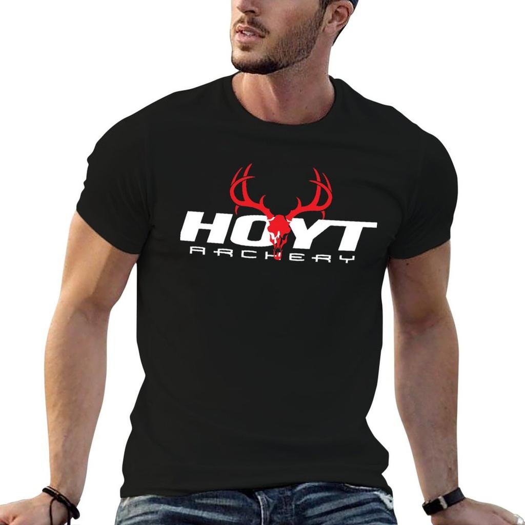HOYT ARCHERY LOGO BOW ARROW Classic T-Shirt Big Size Simple T-Shirt