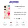 For Samsung Galaxy A17 5G Case Shell Flower Pattern Printing Straight Edge TPU Phone Back Cover