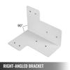 Workbench Corner Brackets 8 PCs Shop Table Bracket Kit 48 LBS Shop Table Corner Brackets 4 mm Right Angle White Color Galvanized Steel Elevated
