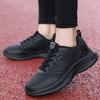 Autumn Winter Leather Sneakers Women Black Casual Shoes Women Waterproof Sports Shoes Lightweight Walking Shoes Ladies Sneakers