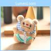 Teddy Bear Plush Toy Keychain Backpack Charm With Scarf Pp Cotton Stuffed Animal Gift For Kids