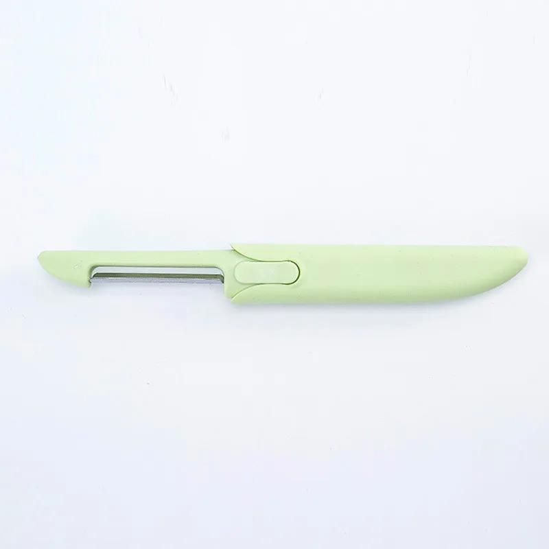 1 шт. Фруктовый нож для чистки, кухонный нож для рукоделия, подарочный набор, домашняя кухонная машинка для резки дыни, 2-в-1, машинка для чистки из нержавеющей стали