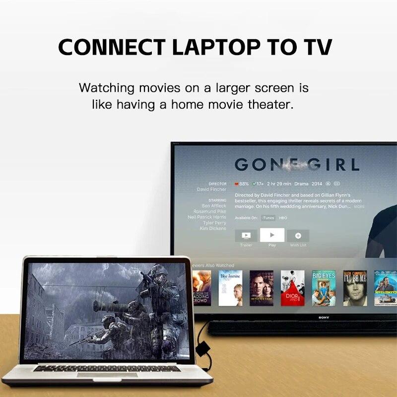 Адаптер-конвертер 4K DP to HDMI, совместимый с Display Port, штекер DP to Female, HD TV, адаптер для видео-аудио для ПК и ТВ