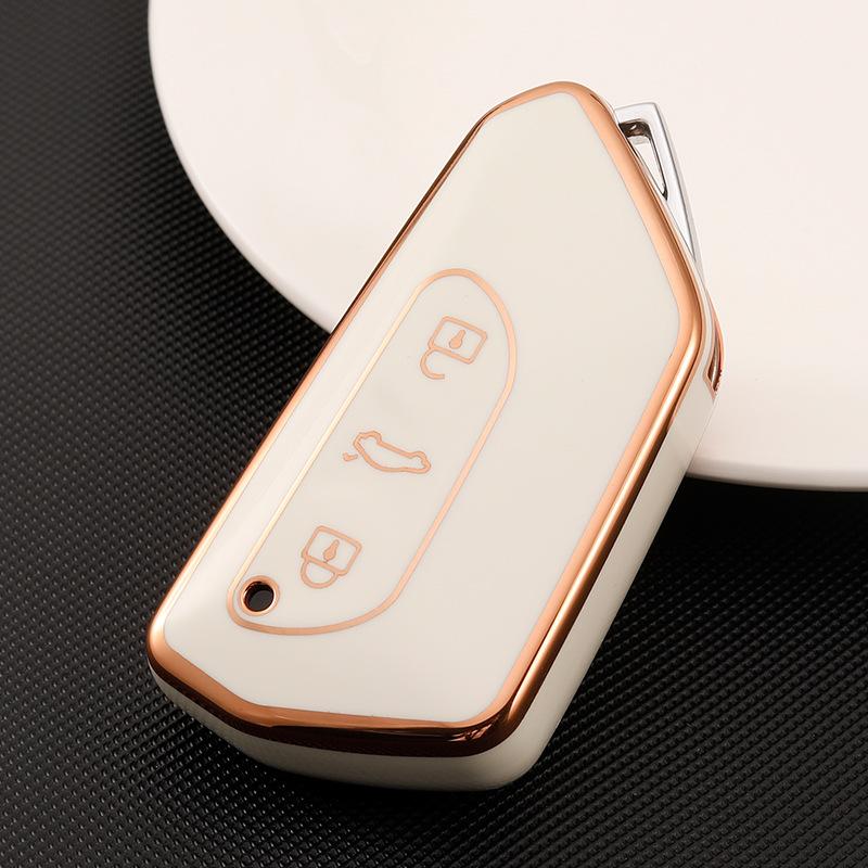 TPU Car Key Case Cover for VW Golf 8 MK8 Teramont ID.3 ID.4 ID.5 Skoda Enyaq iV Octavia Seat Leon Auto Accessories