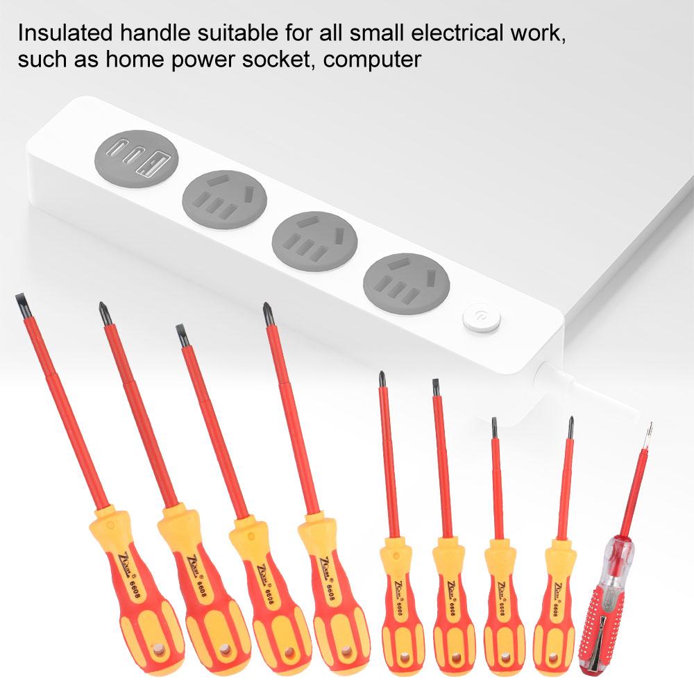 Screwdriver Set Phillips Slotted Bits Electrician Insulated For Electrician Hand Tools Multifunctional Magnetic Screwdriver