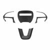 Steering Wheel Cover Trim for 2015-2021 Dodge Challenger Charger Durango Jeep Grand Cherokee SRT8 Carbon Fiber Look Accessories QF1