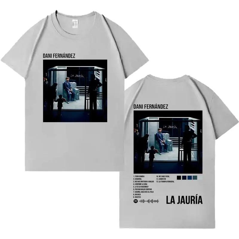 Dani Fernandez La Jauria Gothic Cover 2026 TShirt Mens HipHop TShirt Crew Neck Casual High Quality Mass TShirt