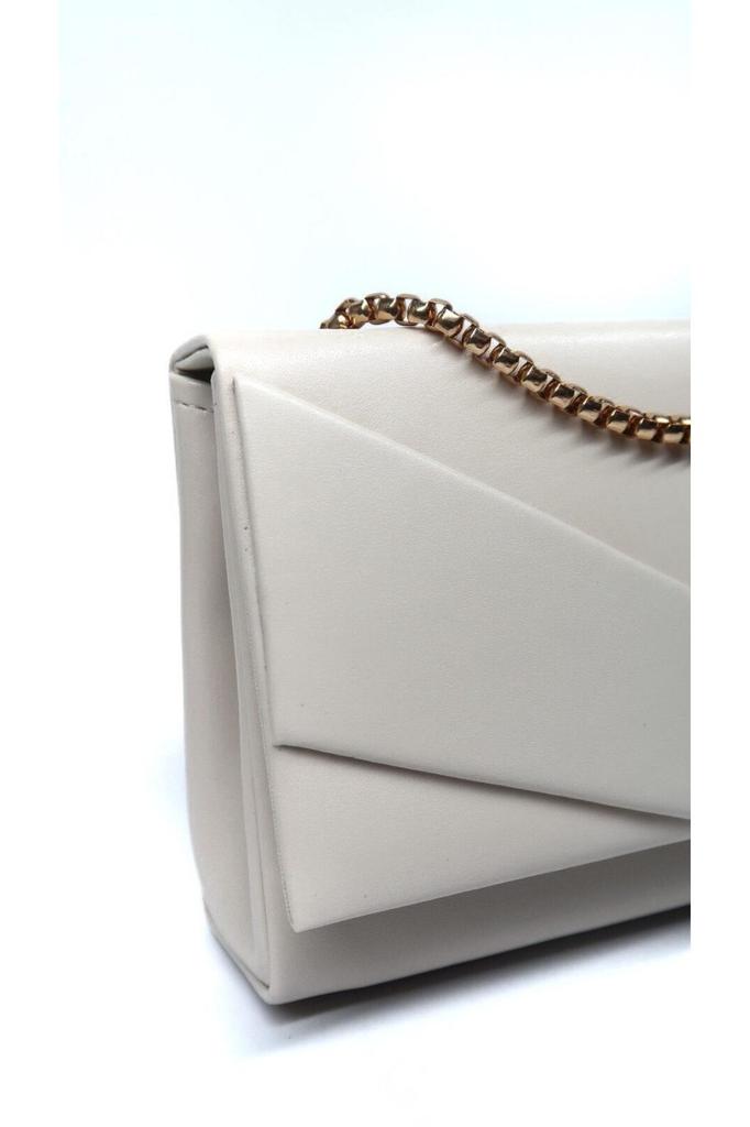 Women's Stylish and Useful Evening Dress Bag Women's Cream Envelope Model Luxury Chain Shoulder Bag
