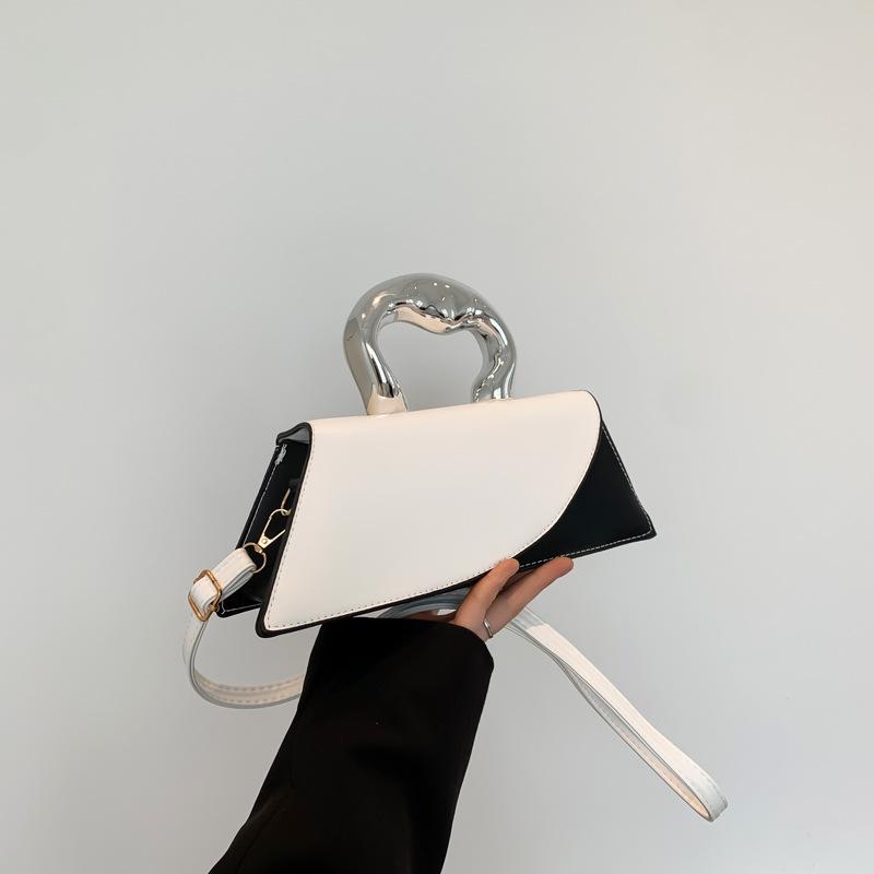 Сочетание цветов новая модная текстура 225 контрастных цветов весенняя повседневная простая сумка-мессенджер металлическая портативная маленькая квадратная сумка женская