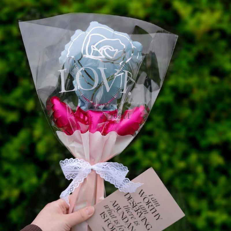 1 шт. Букет из воздушных шаров в виде роз из алюминиевой фольги, букеты для свадьбы, дня рождения, украшения для вечеринки, подарок на День матери, День святого Валентина, сделай сам