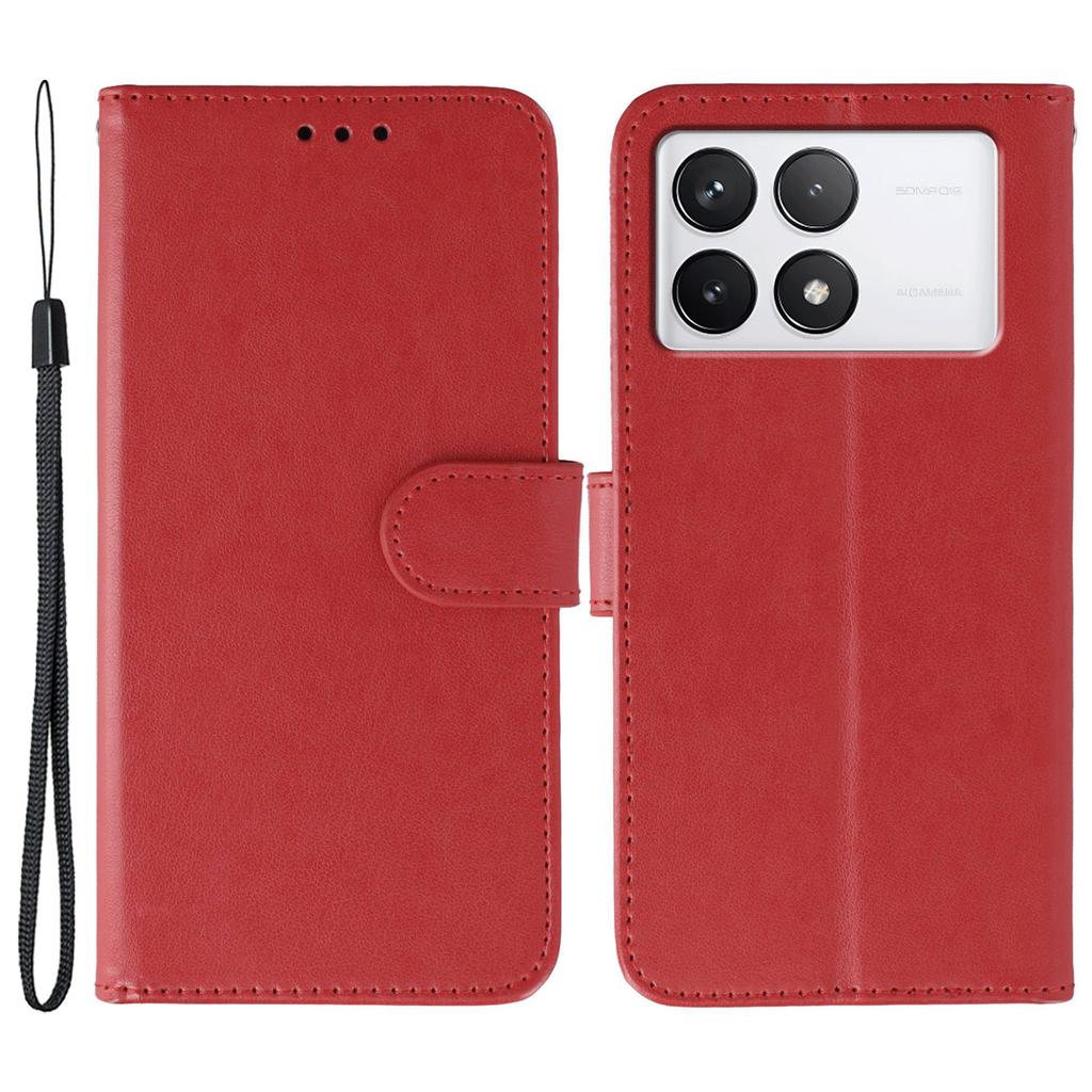 For Xiaomi 14T Cases PU Leather Flip Wallet Phone Cover with Strap