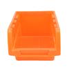 8 Stackable Bins, 3 Tracks Wall Mounted Storage Bin for Screws, Nuts,  , Nails, Organize Small Hardware Parts, Sturdy PP Garage Storage Bin, Orang