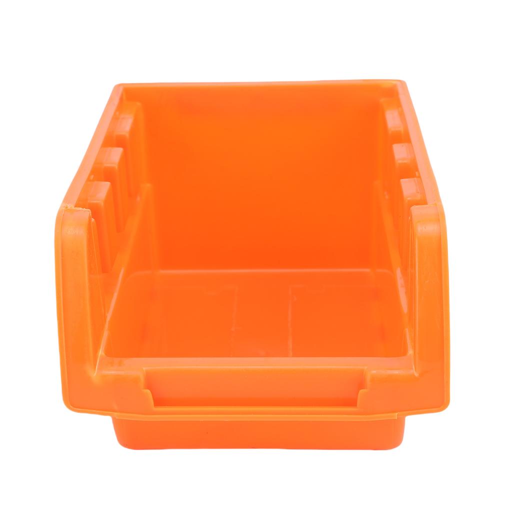 8 Stackable Bins, 3 Tracks Wall Mounted Storage Bin for Screws, Nuts, , Nails, Organize Small Hardware Parts, Sturdy PP Garage Storage Bin, Orang