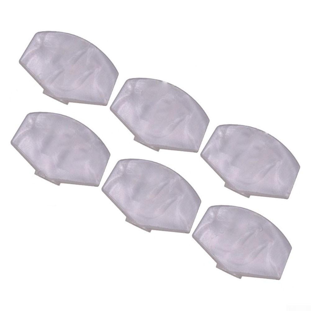 Колок для настройки белого жемчуга 3*2*1 см, 6 шт. Акустические кнопки