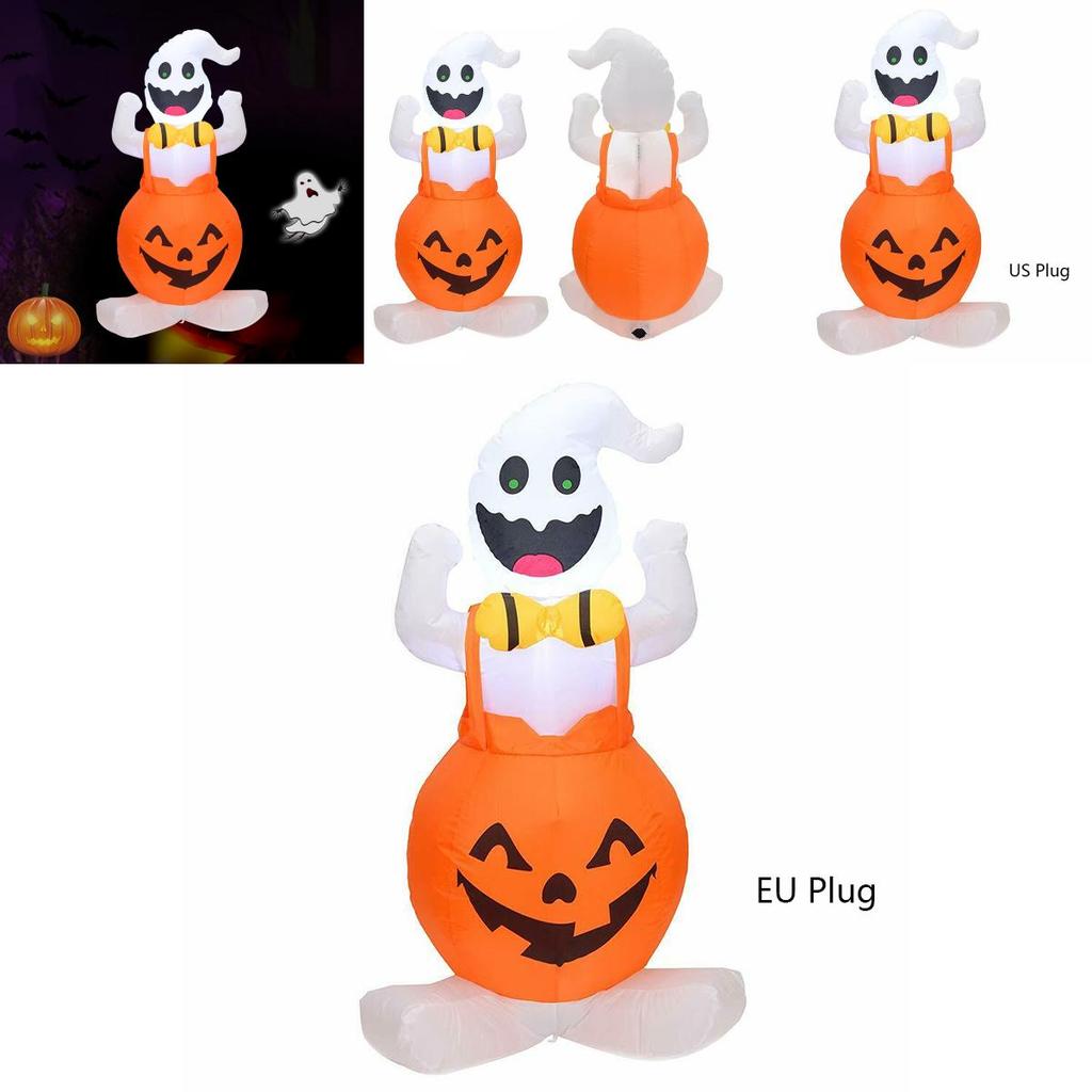 Large Inflatable Halloween Ghost Pumpkin Decoration Led Lights