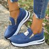 Fashion Plus-size Sneakers 2025 New Style European and American Casual Sneakers Zipper Women's Single Shoes for Women