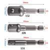 Drill Bits Bar Set Hex Shank Extension Socket Adapter