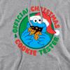 Sesame Street Unisex Adult Official Cookie Tester Heather Christmas Hoodie