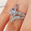 Кольцо Huitan Personality Snake Finger Ring для женщин Green Eye Trending Accessories Повседневная одежда для вечеринок Женские ювелирные изделия Прямая поставка