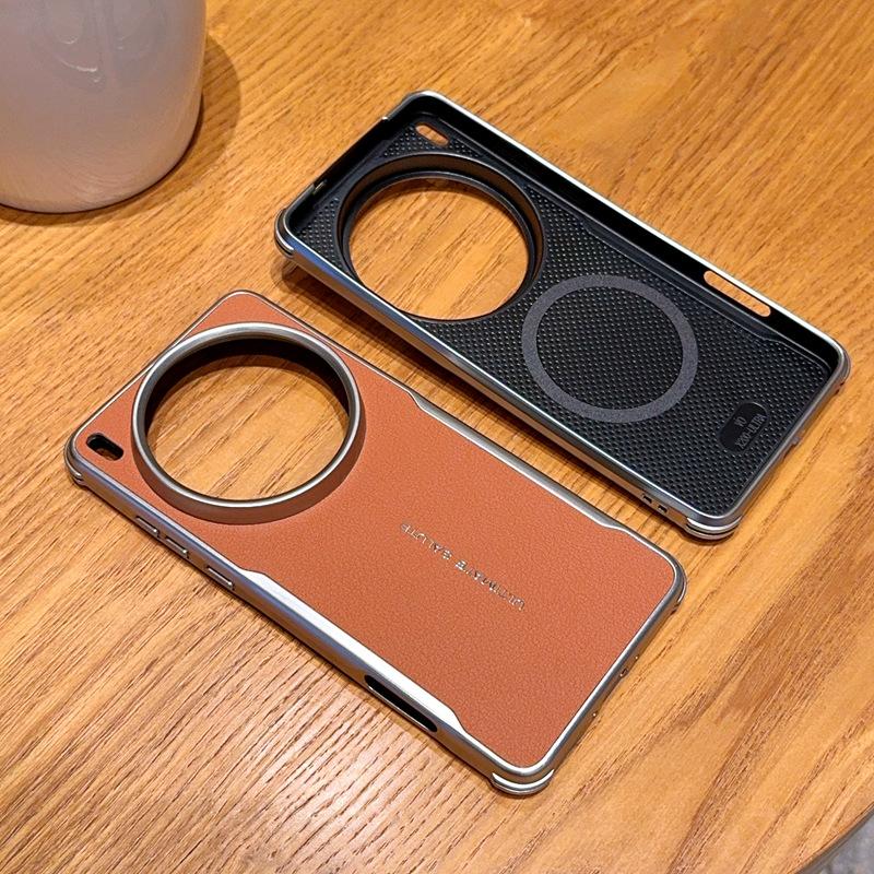 Для Vivo X200 X200S Pro Mini Ultra Чехол Противоударные Углы Защита от Падений Magsafe Гальваническое Покрытие Мягкая Ручка Кожаная Крышка