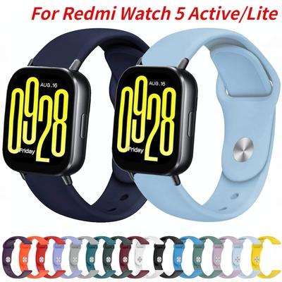 Мягкий силиконовый ремешок 22 мм для Xiaomi Redmi Watch 5 Active спортивный ремешок Correa для Redmi Watch 5 Lite сменный браслет ремешок