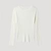She S miSS Rib Round Neck Pullover Knit SSkpop12090 Iv
