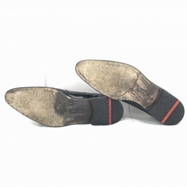 Lloyd Germany Heavy Leather Straight Tip 26.5 Black Dress Shoes Business(USED)